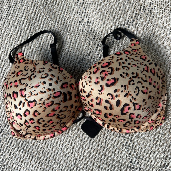 Victoria’s Secret Bombshell Plunge Sexy Leopard Bra Size 36D - Picture 2 of 11